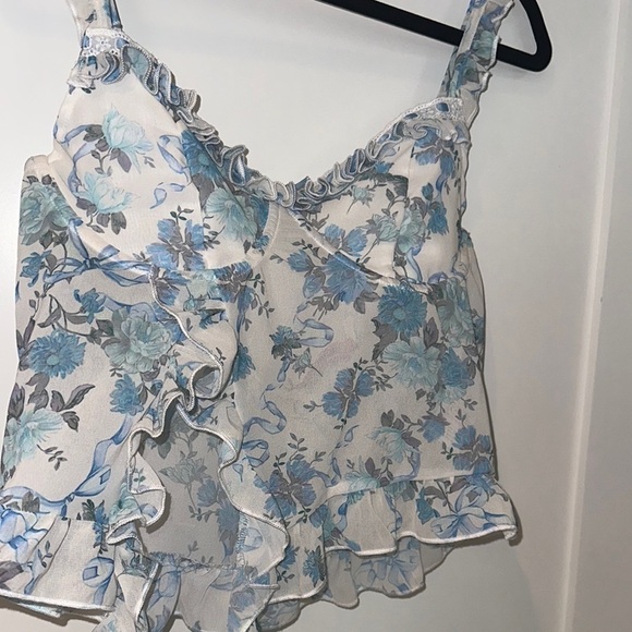 Edikted Floral Sweetheart Floral Corset Cami  Bra Top. NWT - Picture 8 of 15